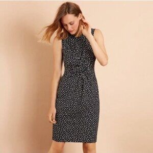 Brooks Brothers Blue Floral Jersey Sheath Mini Dress